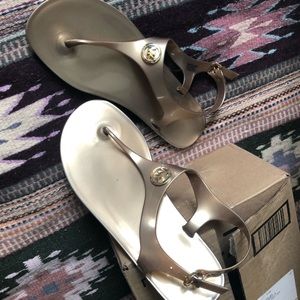 Gold Michal Kors sandals